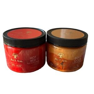 As I Am Temporary Hair Curl Color Bold Gold & Hot Red NEW